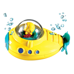 Βουτήξτε, βυθίστε και κάντε μπουρμπουλήθρες με αυτό το μικρό κίτρινο υποβρύχιο.  Πρόσω ολοταχώς! Ώρα να ανακαλύψετε τον ωκεανό με το διασκεδαστικό υποβρύχιο μπάνιου. Το υποβρύχιο Undersea Explorer της Munchkin είναι ιδανικό για αξέχαστες περιπέτειες στον